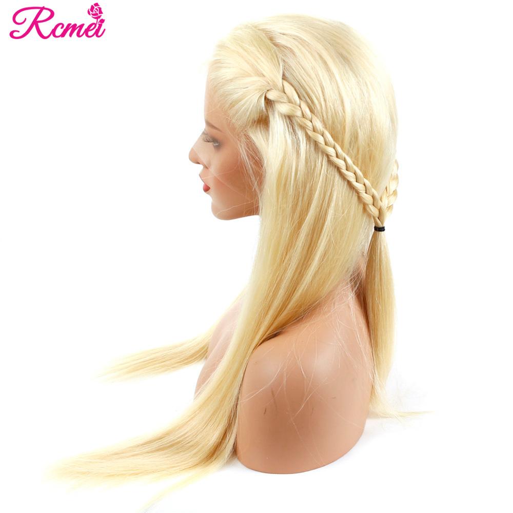 13x4 Blonde HD Lace Front Human Hair Straight Wigs