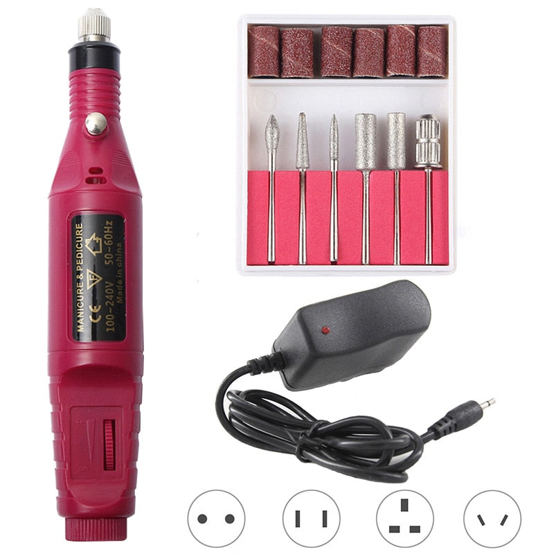 Professional Electric Manicure / Pedicure Drill Set with bits