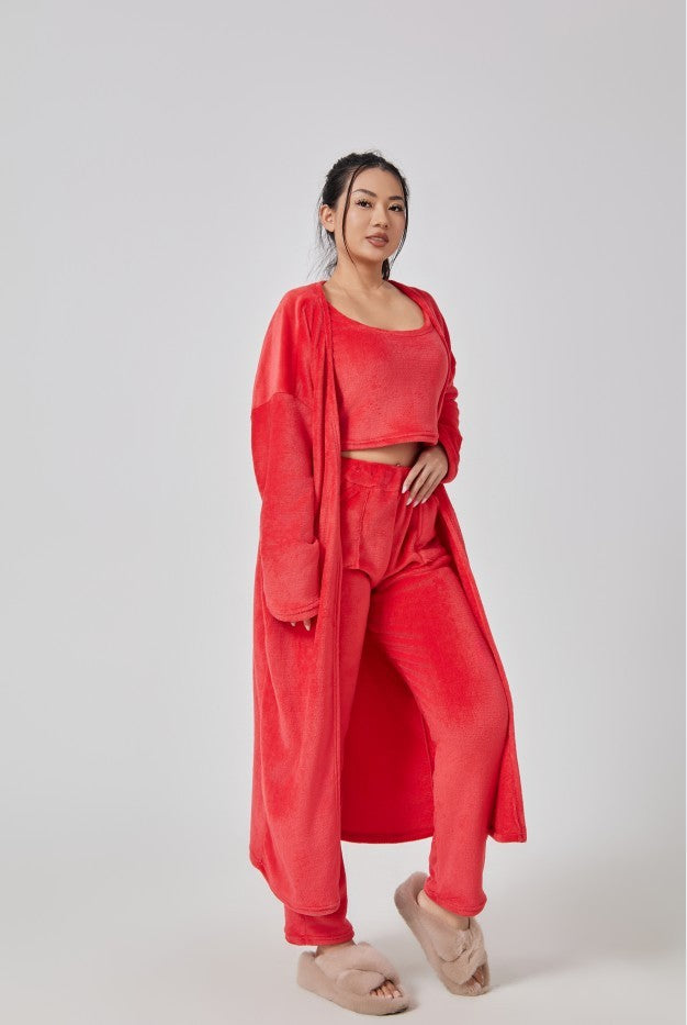 Cozy, Cute 3 Piece Pajama/Lounge Set