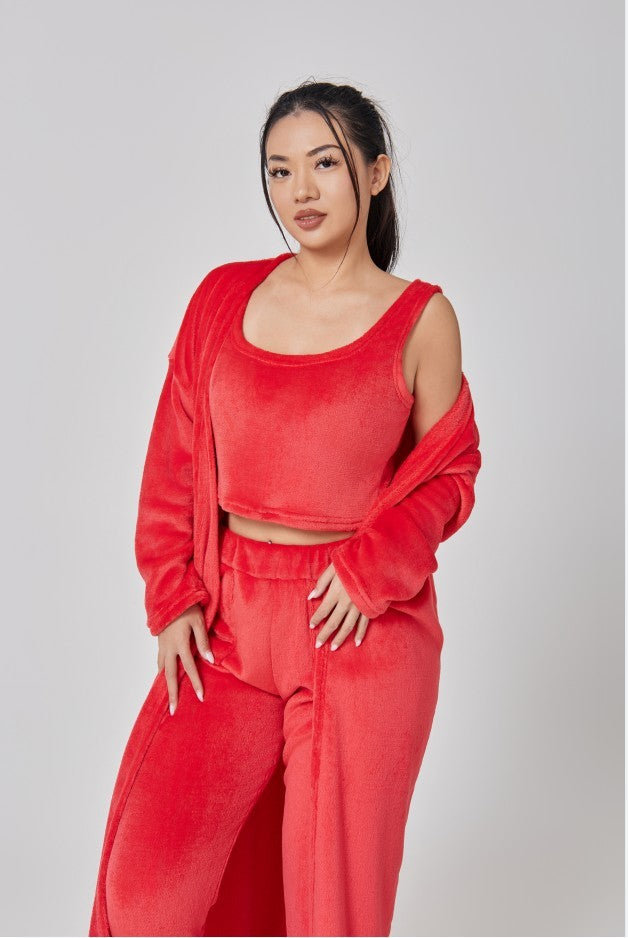 Cozy, Cute 3 Piece Pajama/Lounge Set