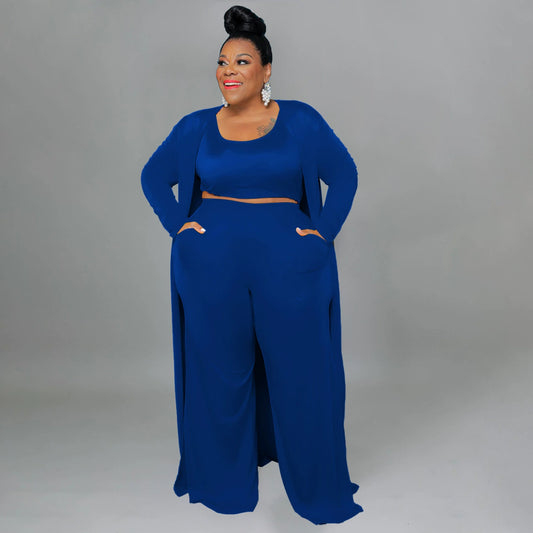 L-4xl plus Size Summer Sports Wear Three Pieces