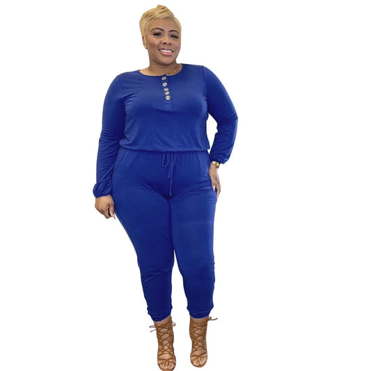 XL-5XL plus Size Fall Heavy mm Women's Romper plus Size Jumpsuit Women