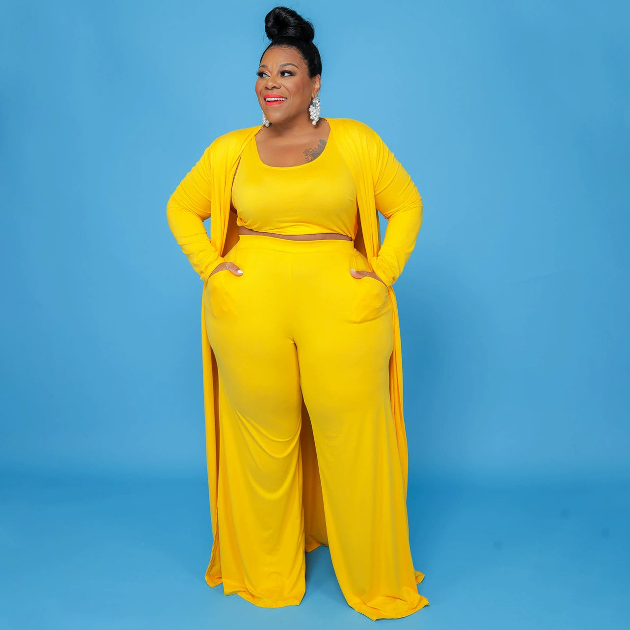 L-4xl plus Size Summer Sports Wear Three Pieces