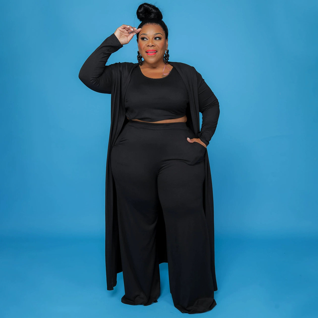 L-4xl plus Size Summer Sports Wear Three Pieces