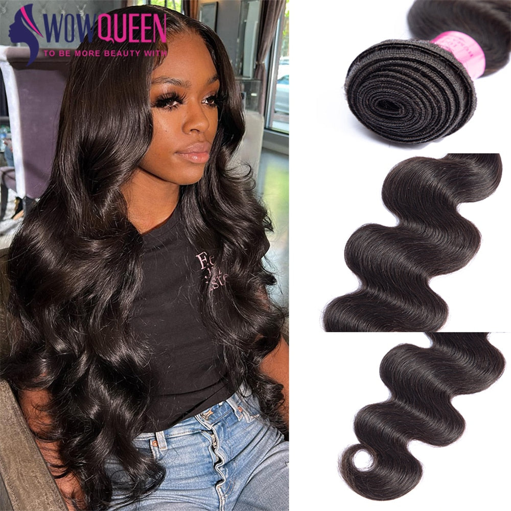 Brazilian Human Hair Body Wave Bundles - 1/3/4 Pack