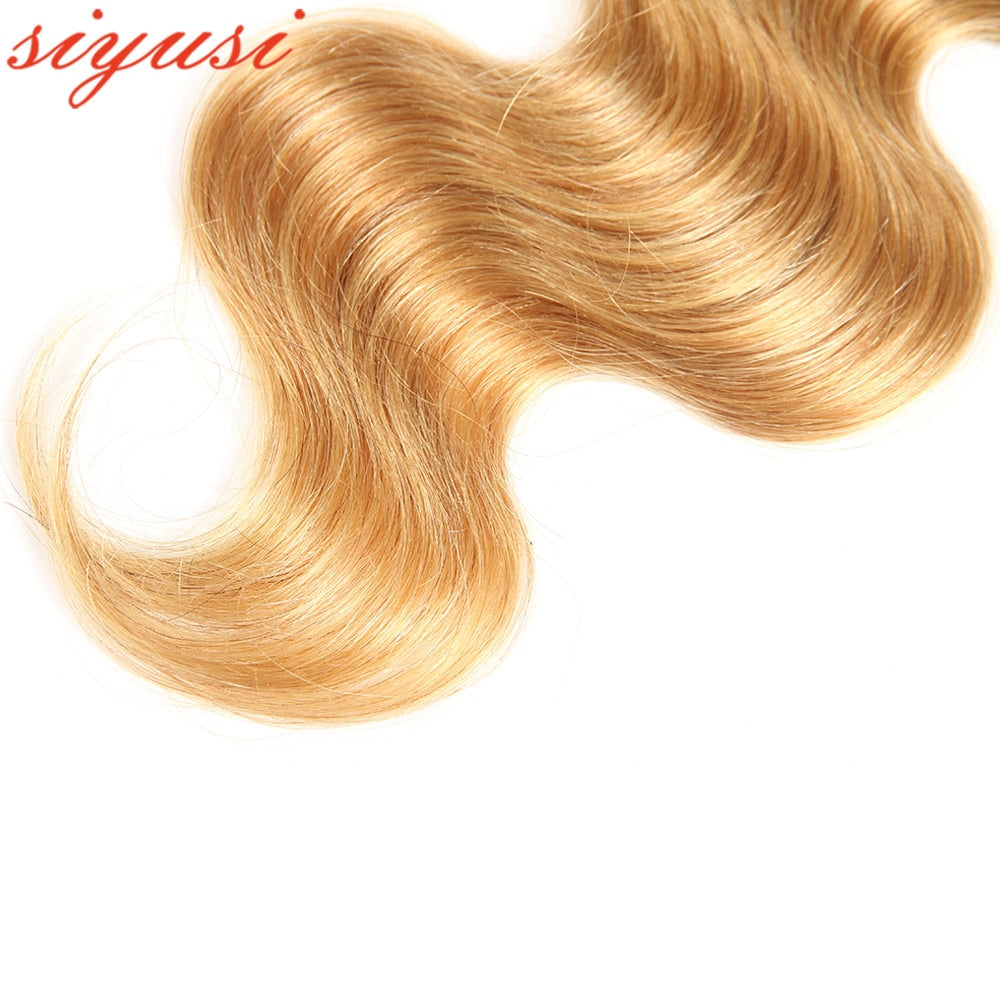 T1B/27 Peruvian Body Wave Human Hair Ombre Bundles