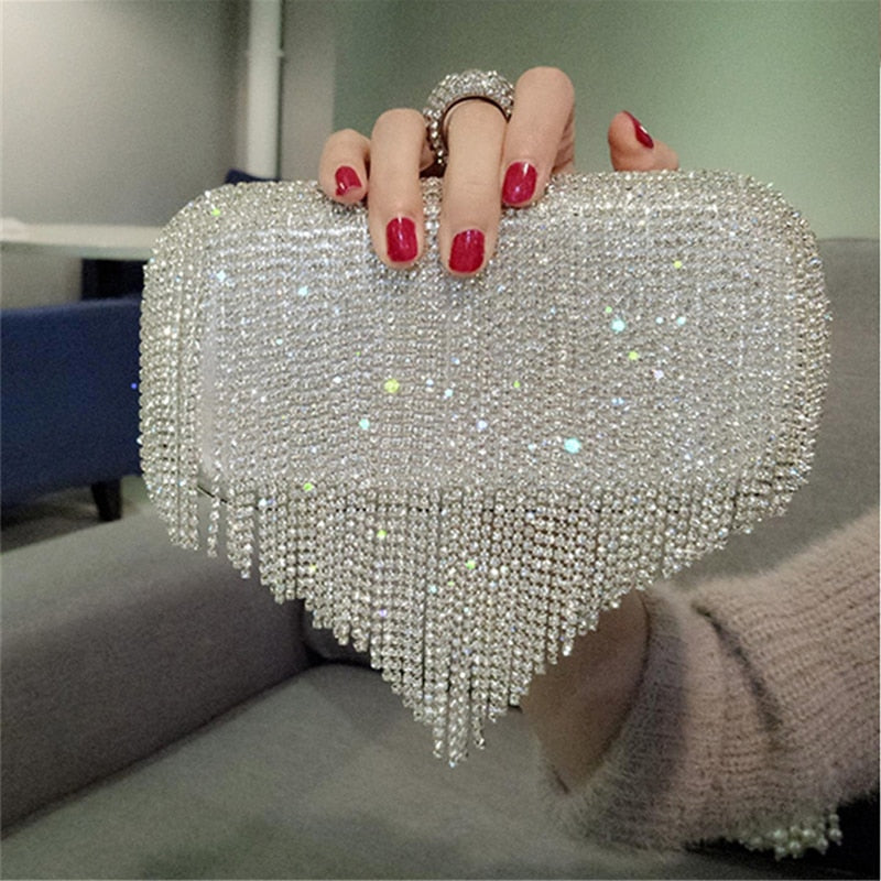 Rhinestone Clutch Handbag for Women