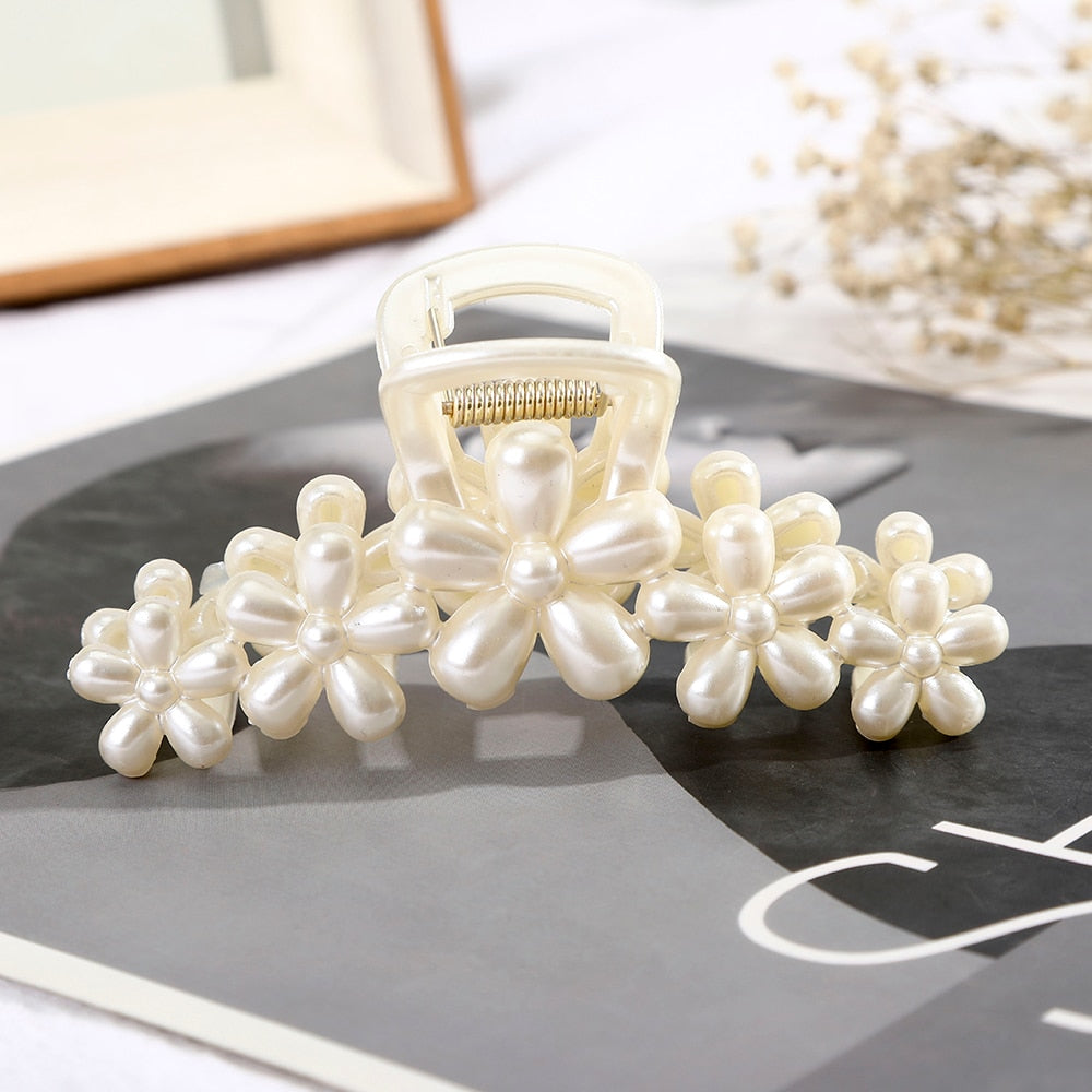 Acrylic / Pearl Hair Claws and Clips for Women