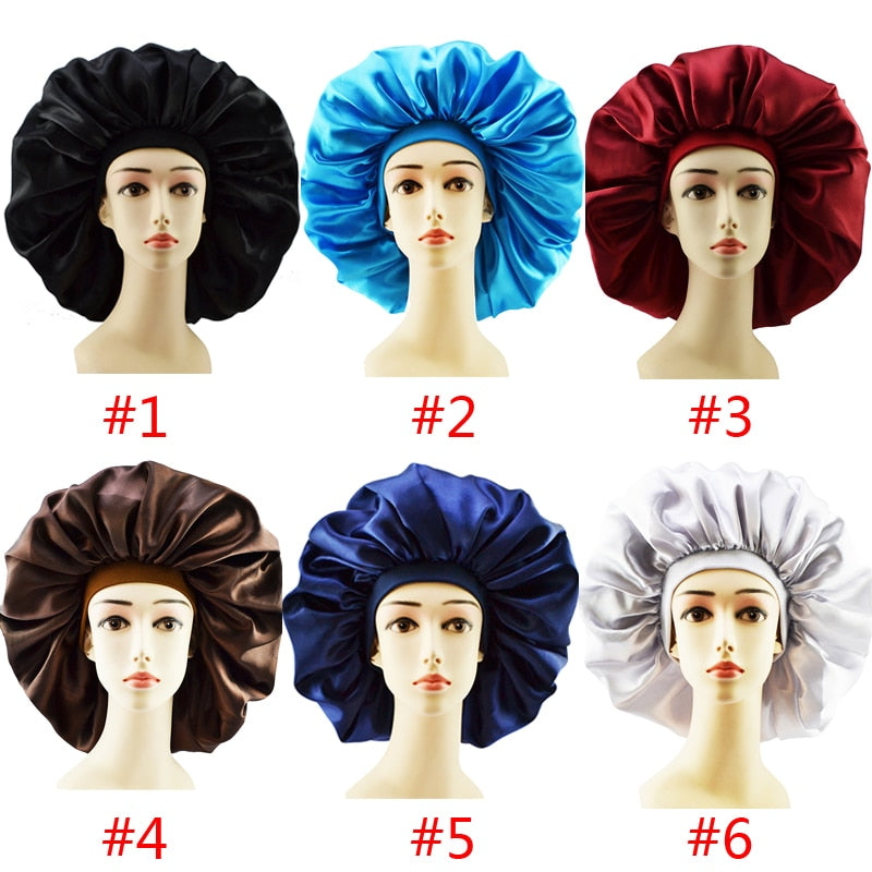 Big Silk Sleeping Hair Bonnet