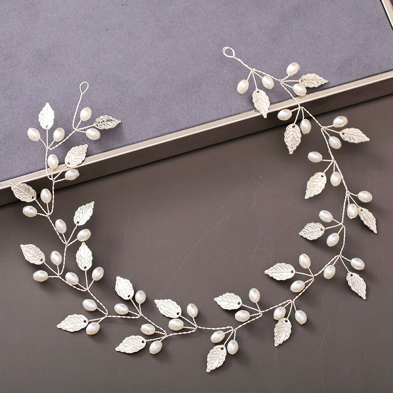 Pearl Rhinestone Wedding Headband / Hair Accessories for Women