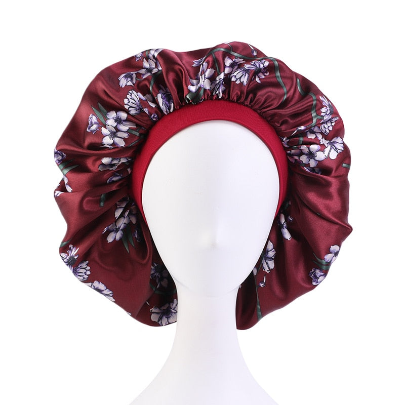 Big Satin Silky Hair Bonnet