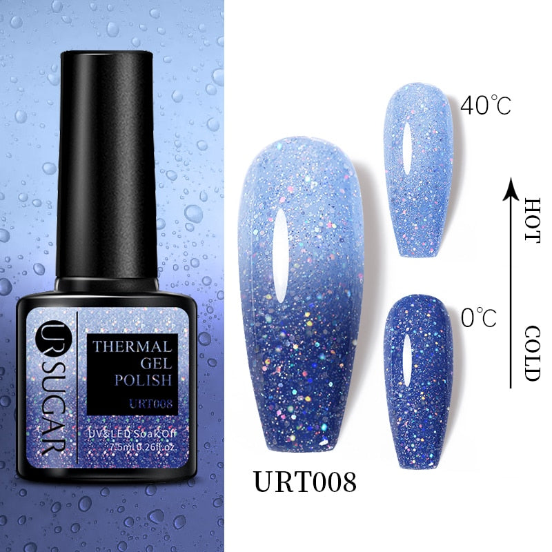 Thermal Ultra-thin Glitter / UV Gel / Temperature Color Change Gel Nail Art