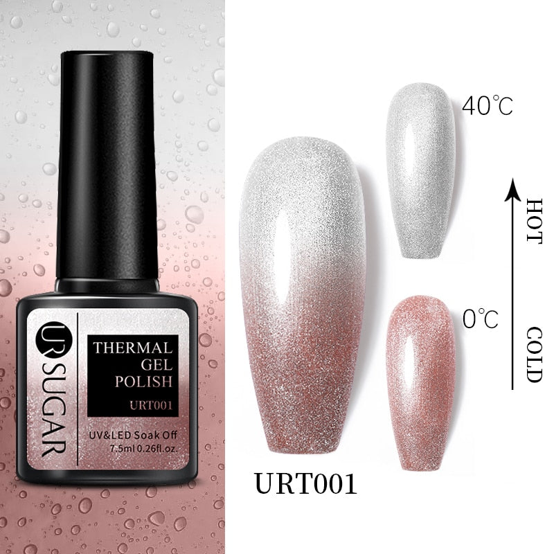 Thermal Ultra-thin Glitter / UV Gel / Temperature Color Change Gel Nail Art