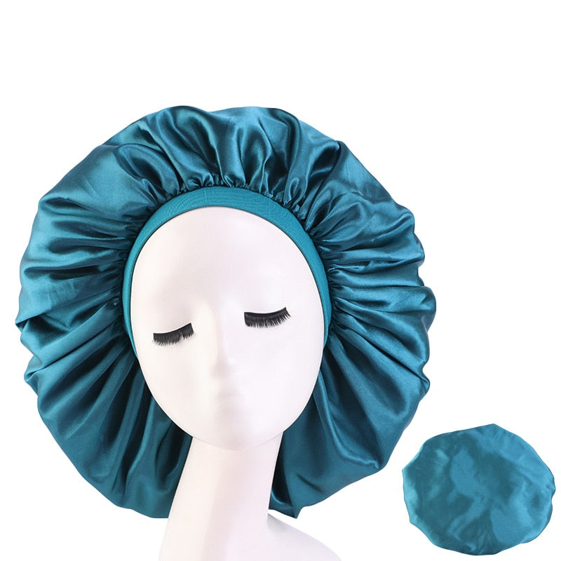 Big Satin Silky Hair Bonnet