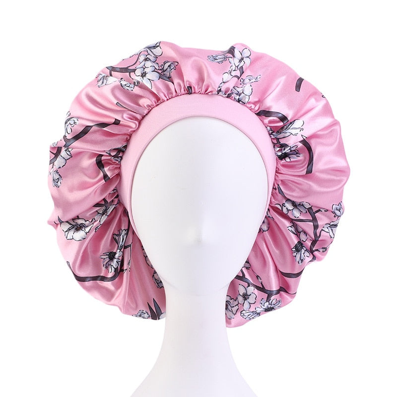 Big Satin Silky Hair Bonnet