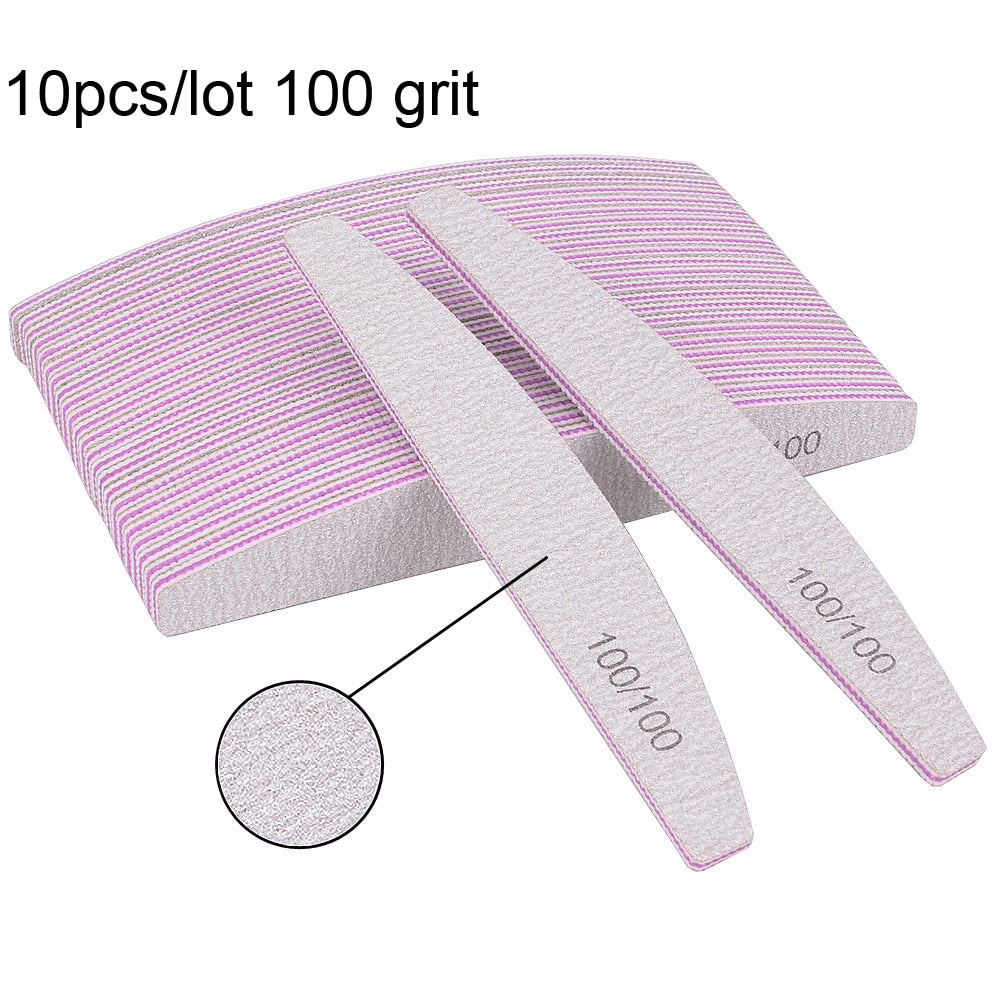 3/5/10Pcs Professional Nail File -Sandpaper Strong