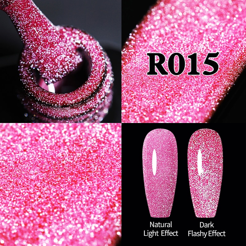 Sparkling / Reflective Glitter / Semi-Permanent Gel Nail Art Need Base