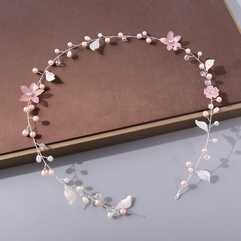 Pearl Rhinestone Wedding Headband / Hair Accessories for Women