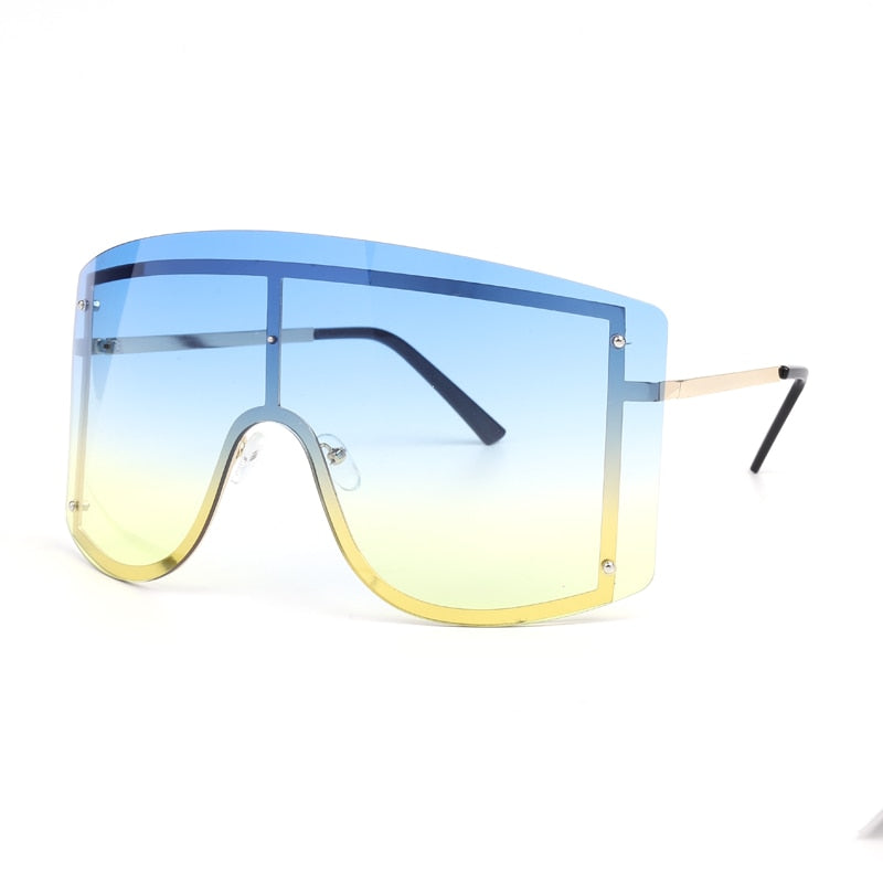 Over-sized Rimless Women Sunglasses