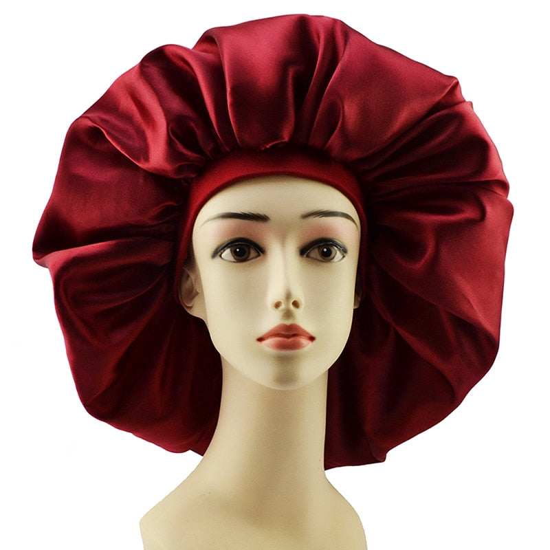 Big Silk Sleeping Hair Bonnet