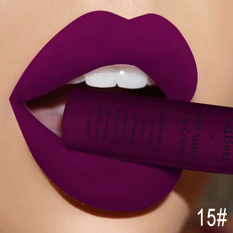 34 Colors Matte Liquid Waterproof Lipstick