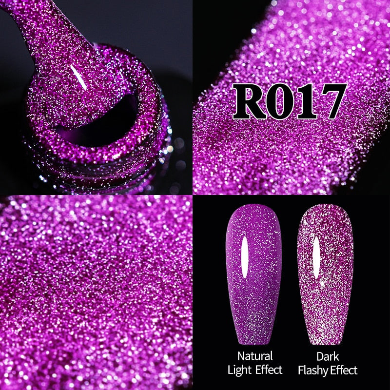 Sparkling / Reflective Glitter / Semi-Permanent Gel Nail Art Need Base