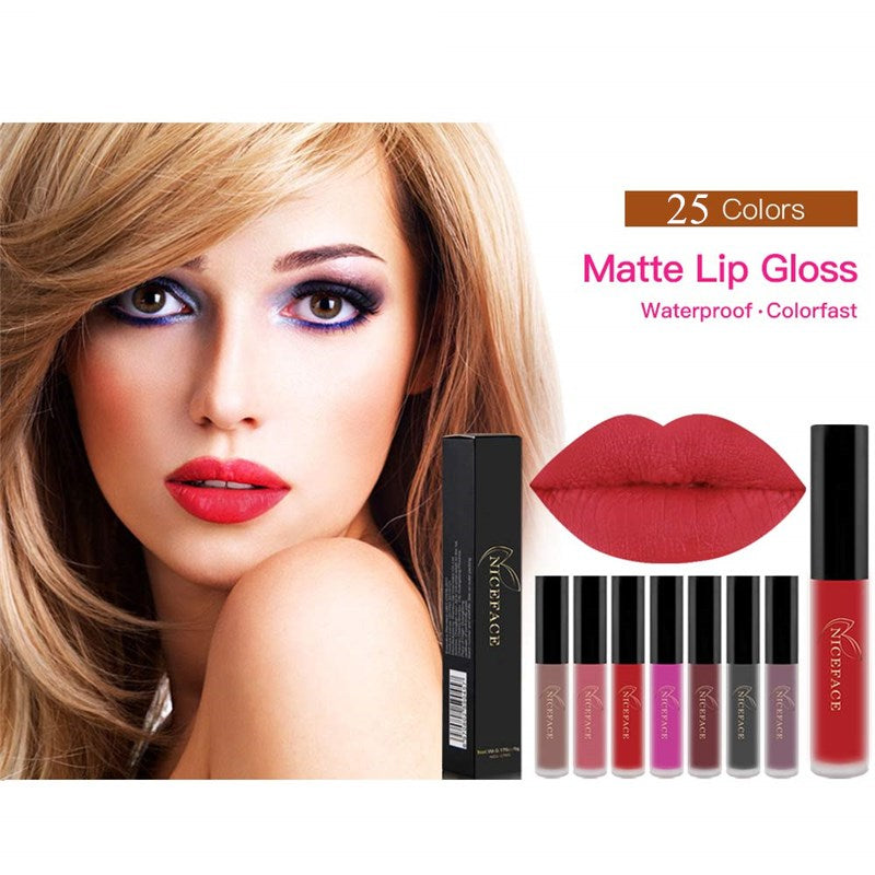 25 Colors Matte Waterproof Liquid Lipstick