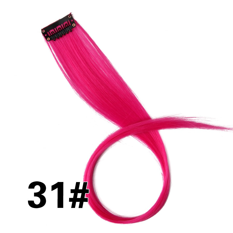 Synthetic Clip On Hair Extension -57 Ombre Colors