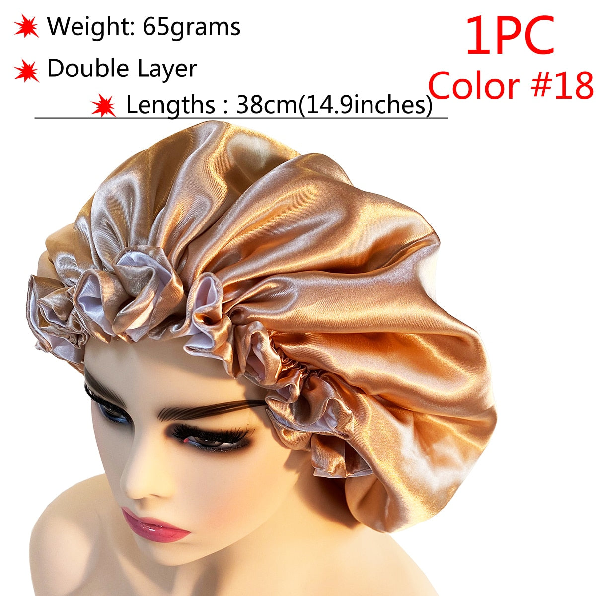 Big Silk Sleeping Hair Bonnet