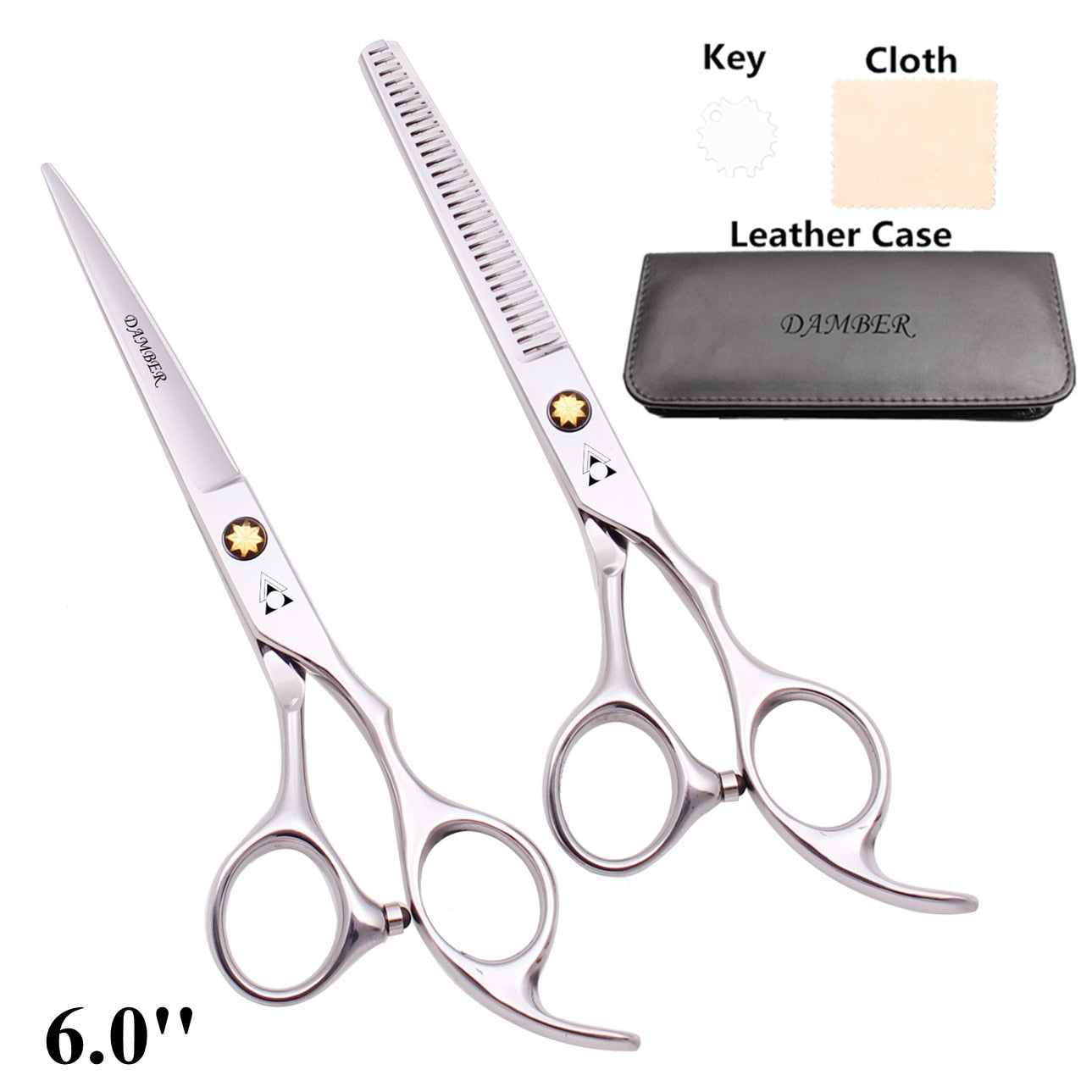 Professional Hair Cutting Shears & Thinning Barber Scissor Set