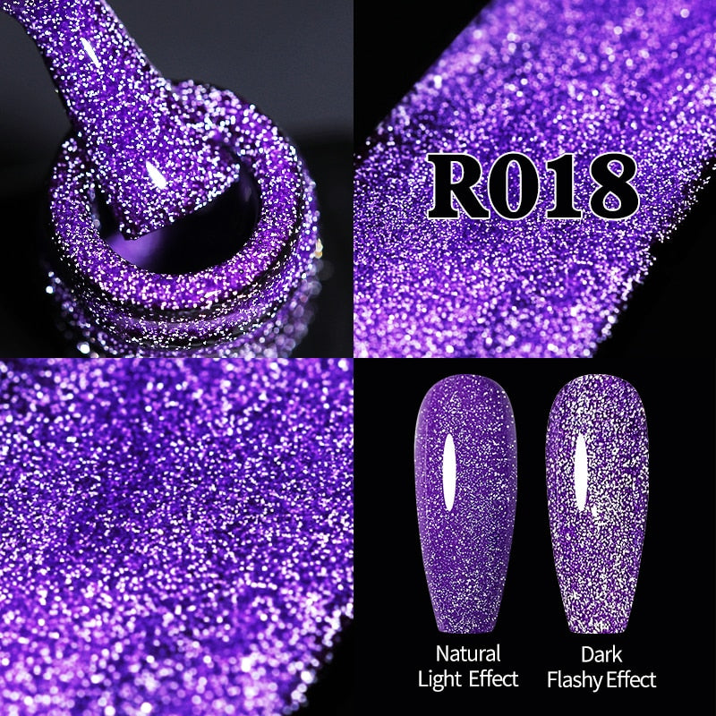 Sparkling / Reflective Glitter / Semi-Permanent Gel Nail Art Need Base