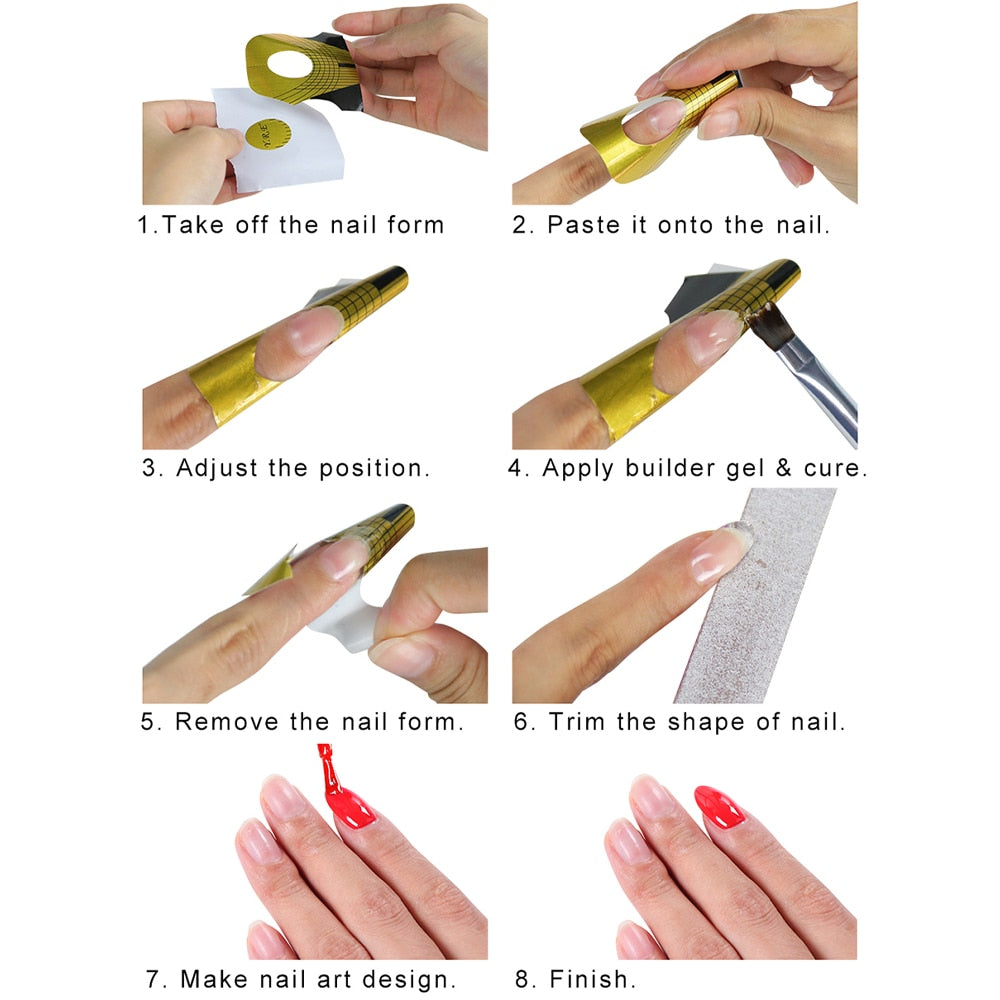 1 Pack French Nail Form Tips