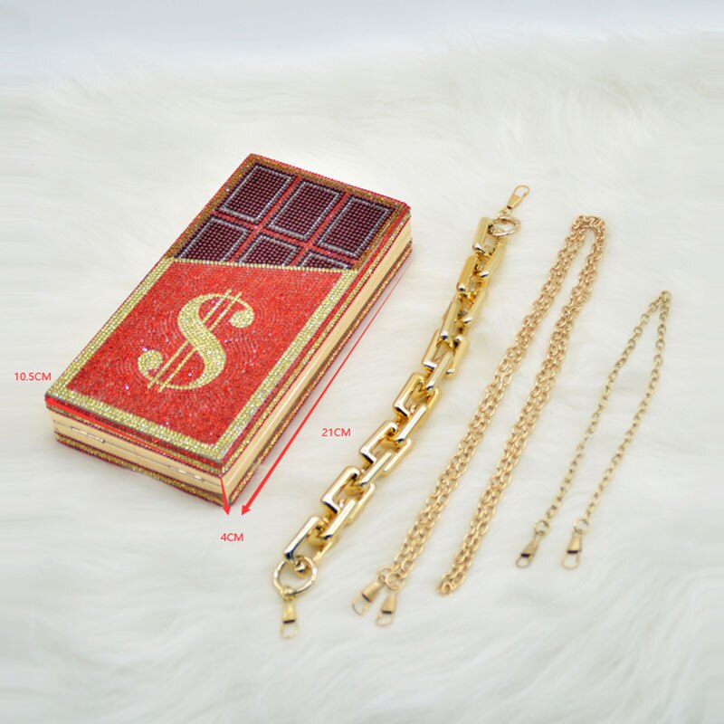 Shiny Money Clutch for Women with 2-3 Straps