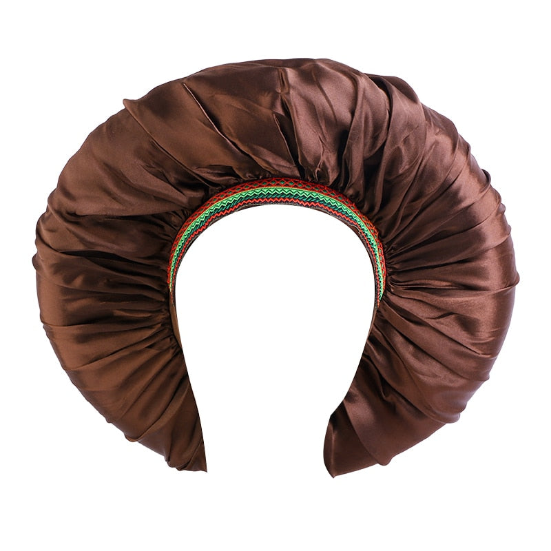 Big Satin Silky Hair Bonnet