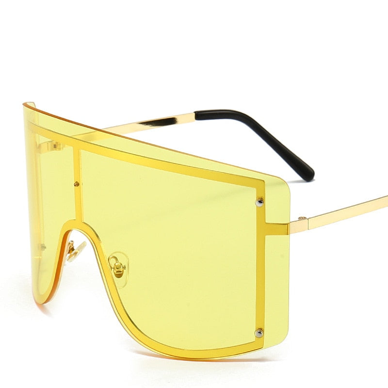 Over-sized Rimless Women Sunglasses