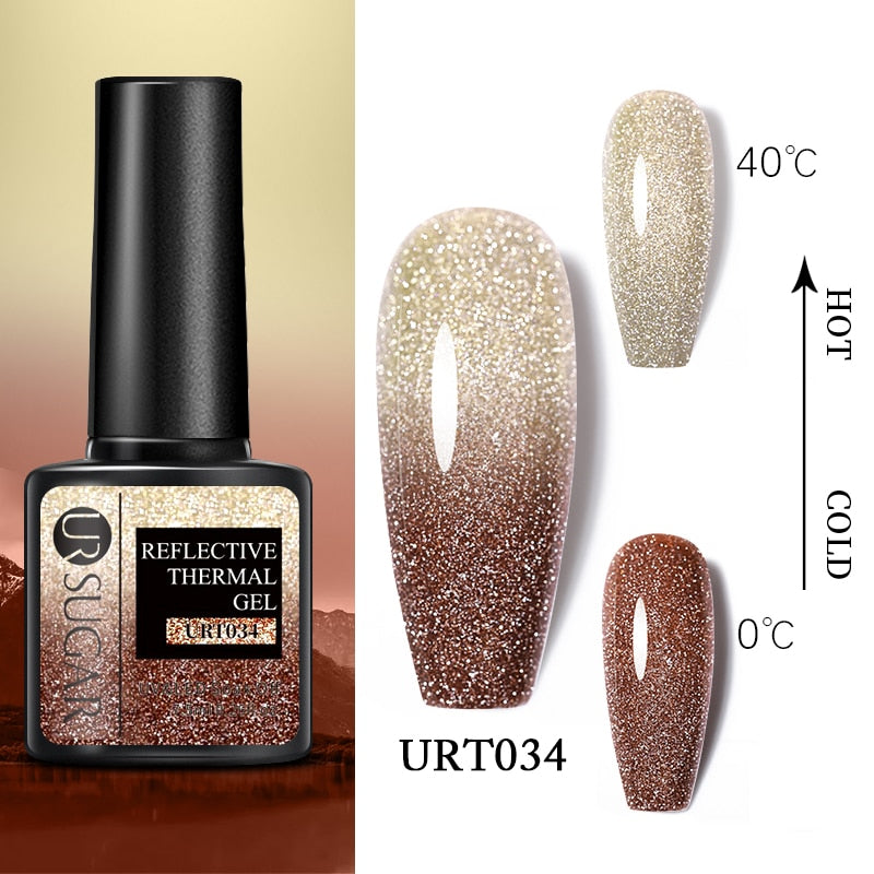 Thermal Ultra-thin Glitter / UV Gel / Temperature Color Change Gel Nail Art