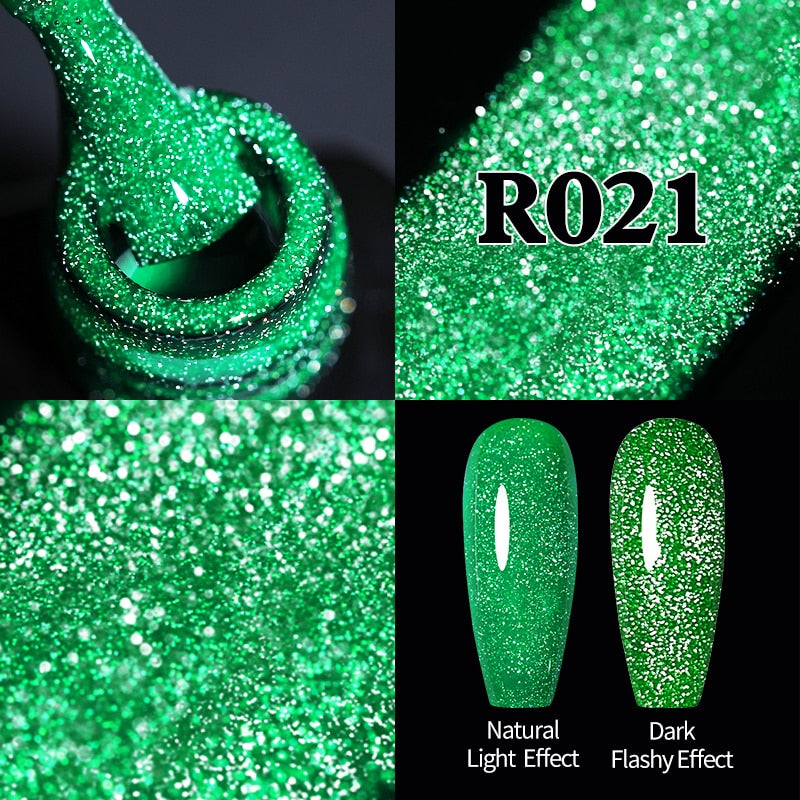 Sparkling / Reflective Glitter / Semi-Permanent Gel Nail Art Need Base