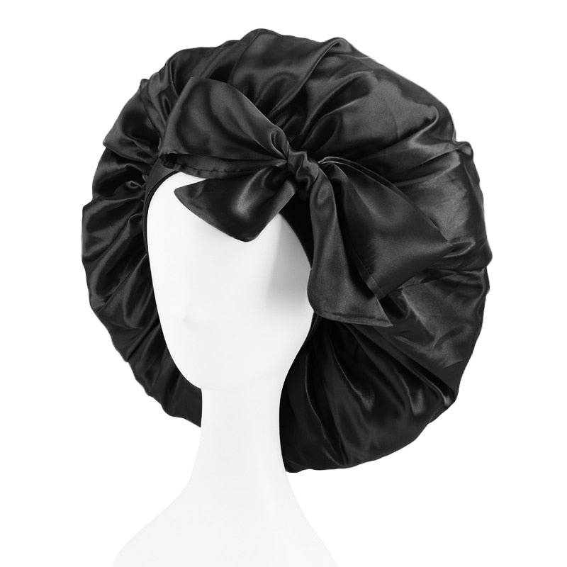 Big Satin Silky Hair Bonnet