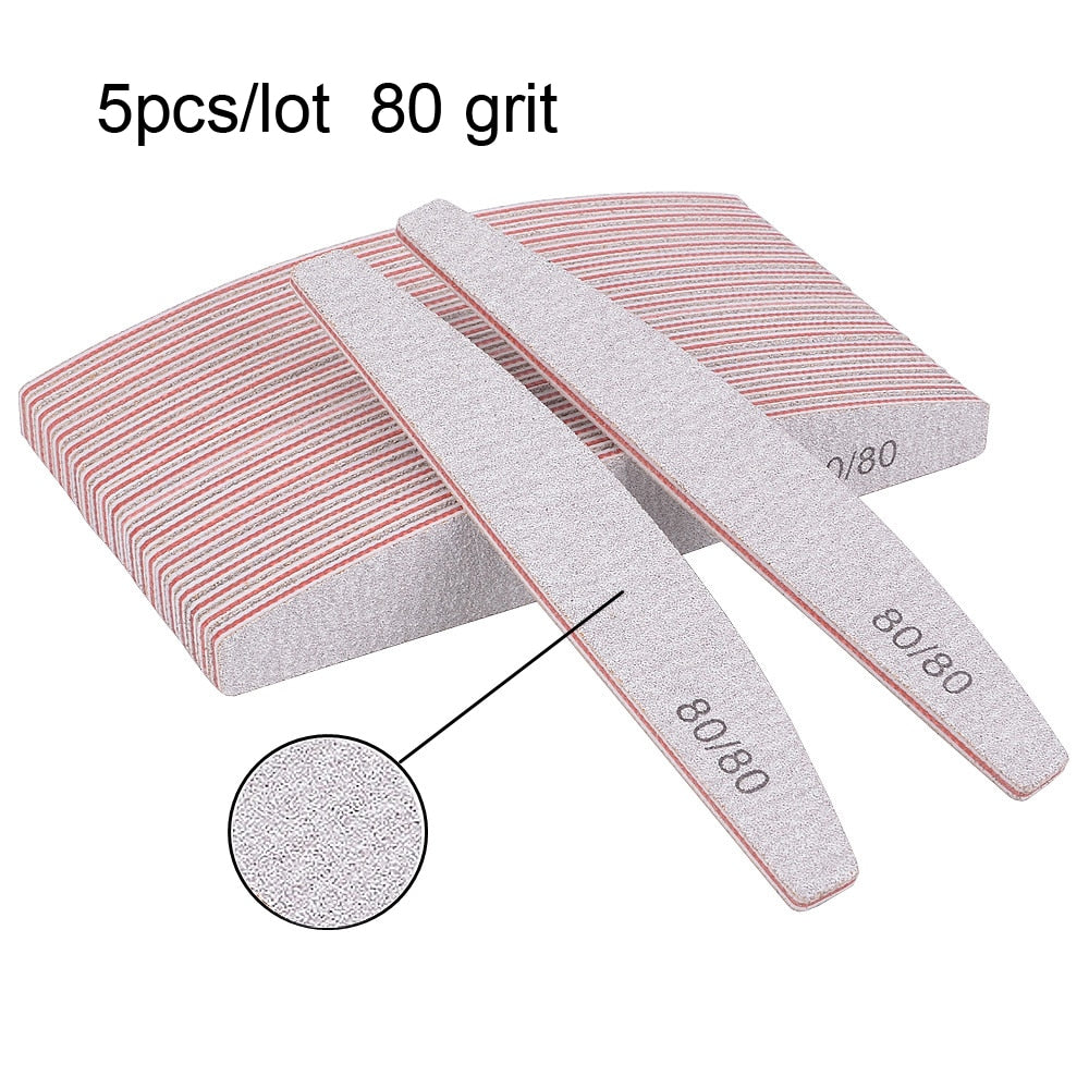 3/5/10Pcs Professional Nail File -Sandpaper Strong