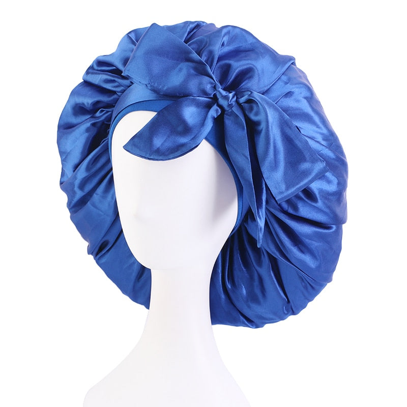 Big Satin Silky Hair Bonnet