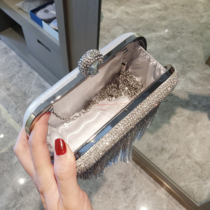 Rhinestone Clutch Handbag for Women