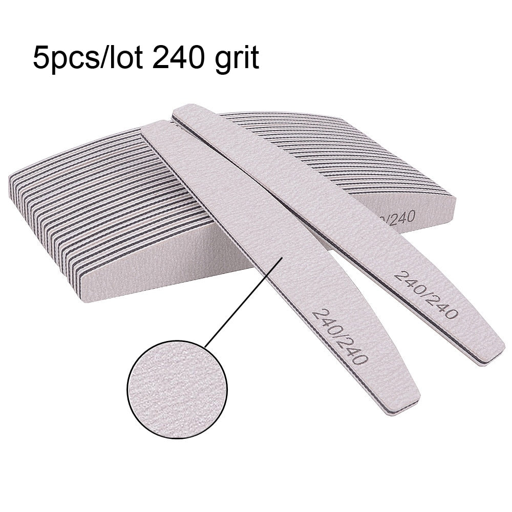 3/5/10Pcs Professional Nail File -Sandpaper Strong