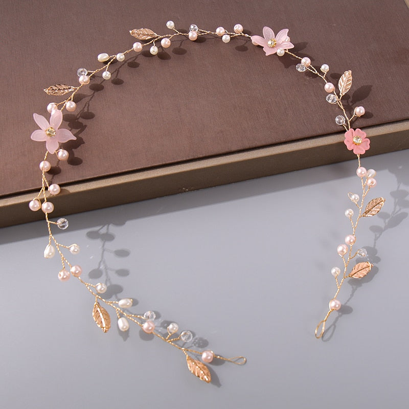 Pearl Rhinestone Wedding Headband / Hair Accessories for Women