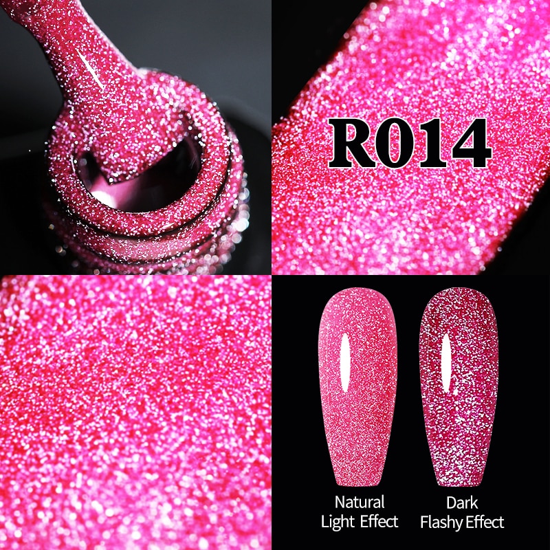 Sparkling / Reflective Glitter / Semi-Permanent Gel Nail Art Need Base