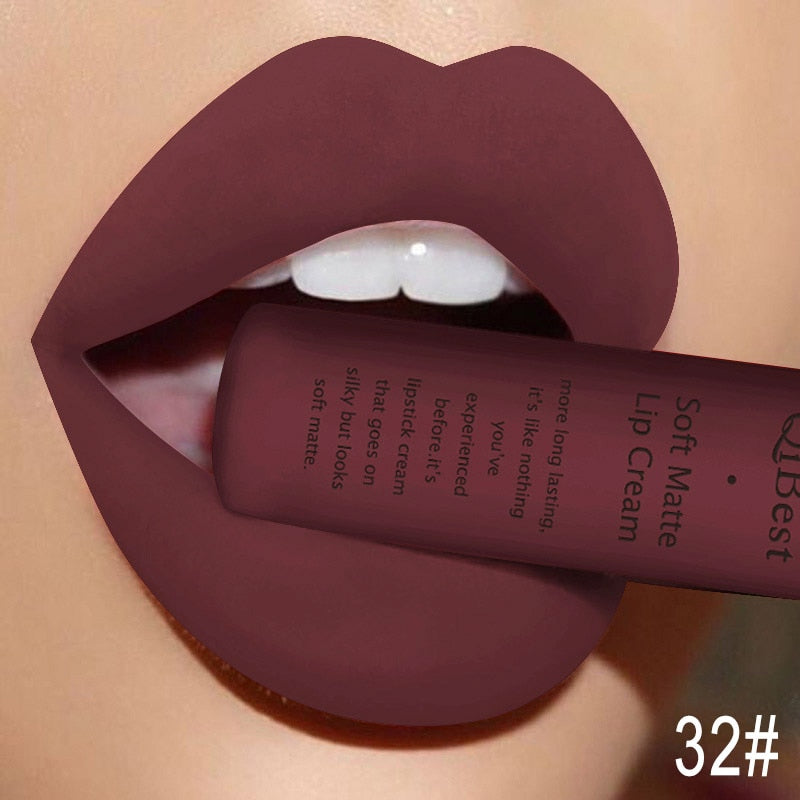 34 Colors Matte Liquid Waterproof Lipstick