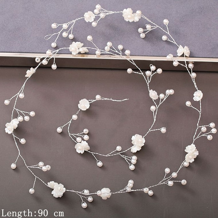 Pearl Rhinestone Wedding Headband / Hair Accessories for Women