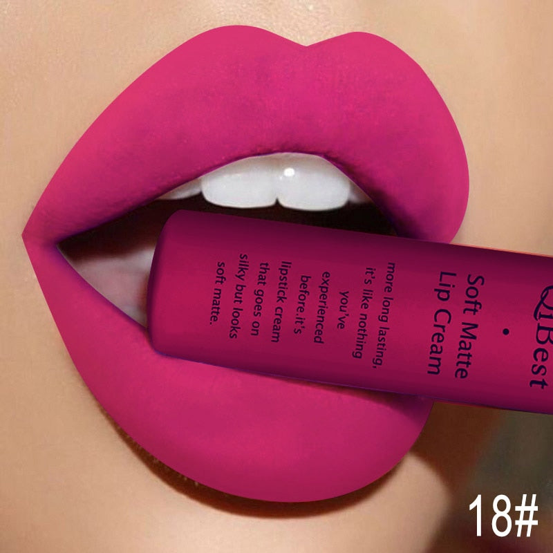 34 Colors Matte Liquid Waterproof Lipstick