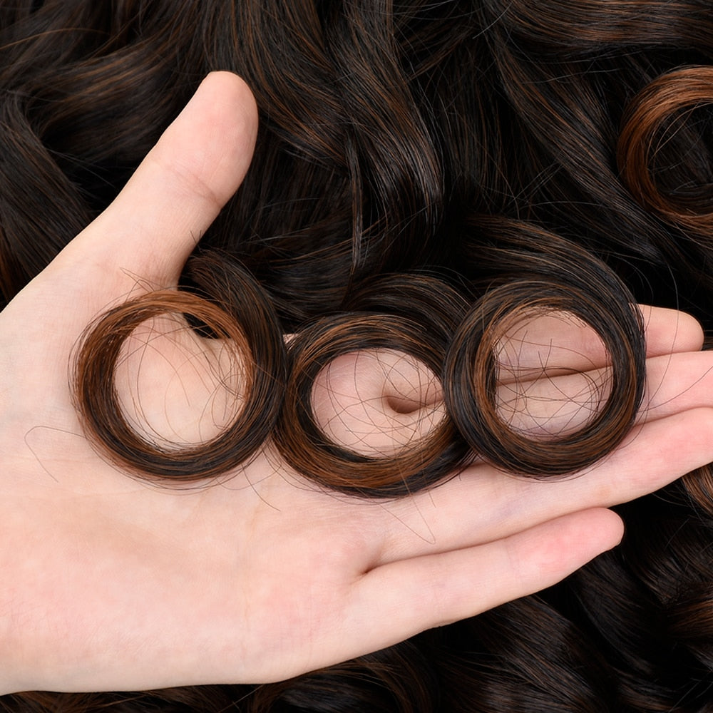 Short Loose Curls Wig with Bangs