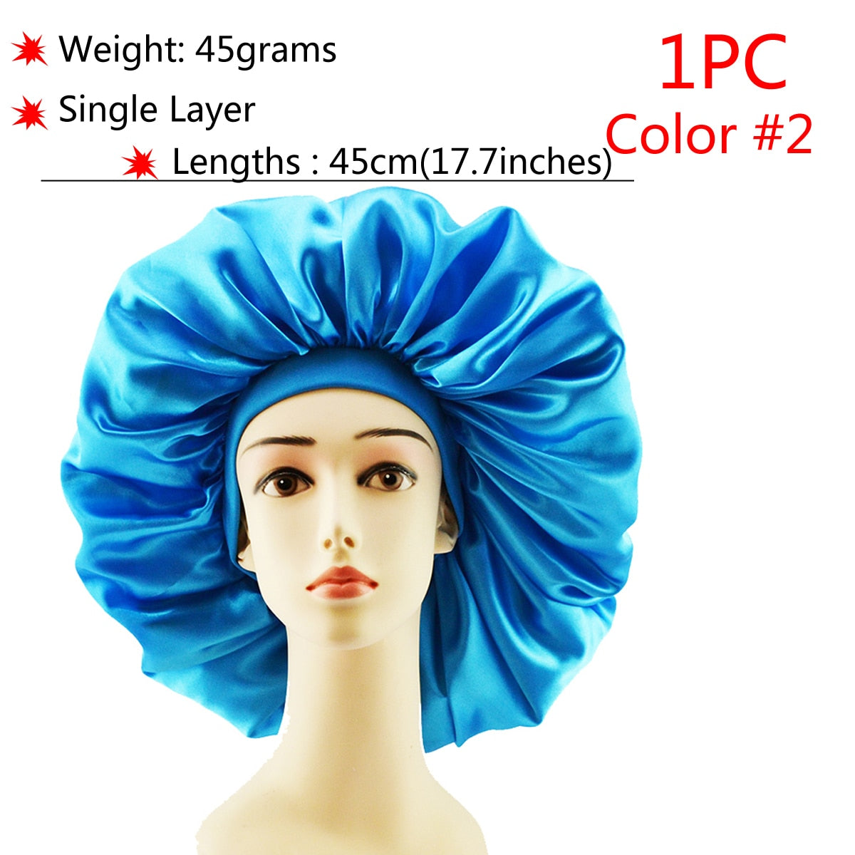 Big Silk Sleeping Hair Bonnet