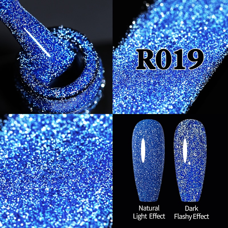 Sparkling / Reflective Glitter / Semi-Permanent Gel Nail Art Need Base